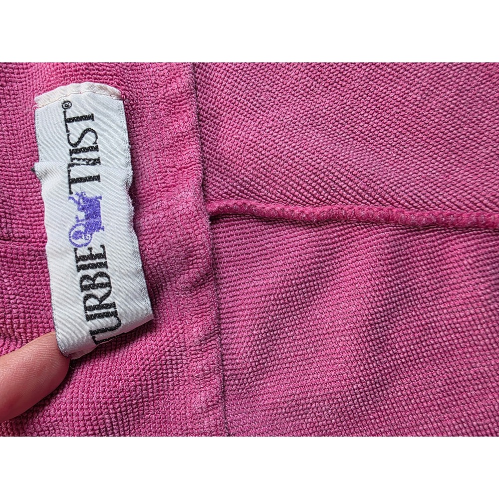 Turbie Twist Pink Microfiber Hair Towel Wrap Classic Turban Minimalist Spa Wrap